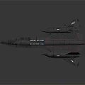 Modern Fighter Reconnaissance Aircraft Blackbird Reconnaissance Aircraft Blackbird Fighter 3d model