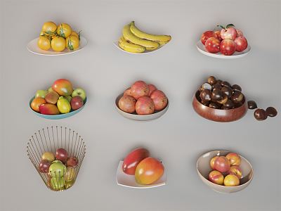 Modern fruit 3d model