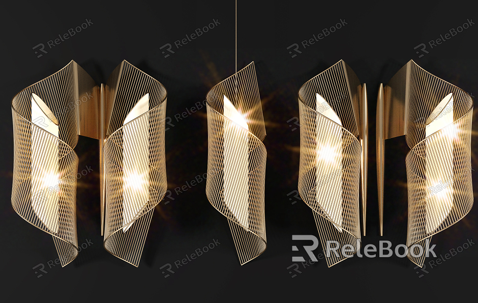 Modern lamp combination metal wall lamp model