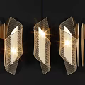 Modern lamp combination metal wall lamp 3d model