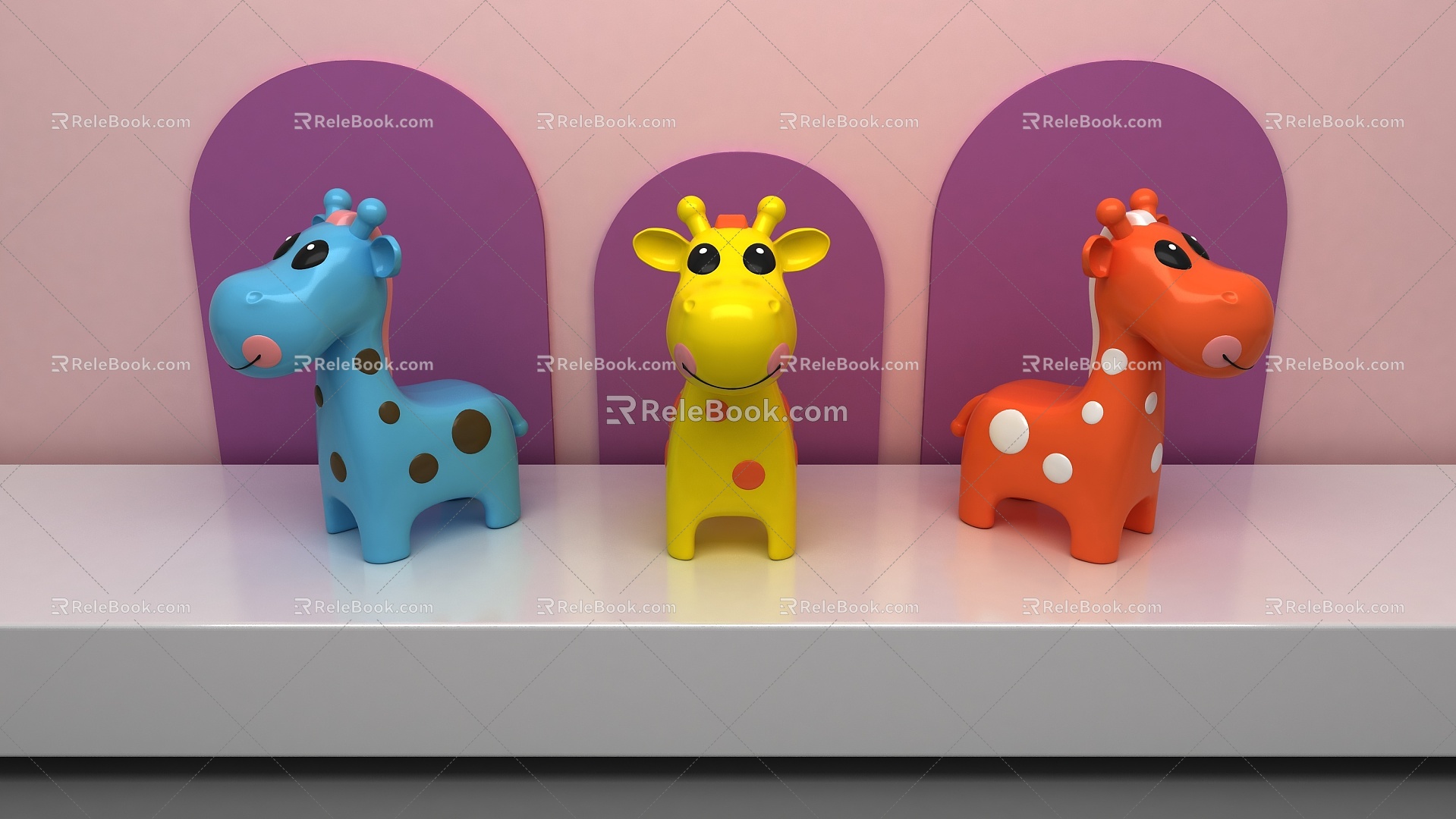 Toy Giraffe 3d model