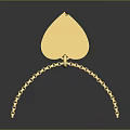 Exquisite Golden Leaf Shaped Pendant Necklace with Colorful Sheen and Delicate Chain for Fashionable Attire
