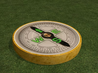 modern compass 3d model