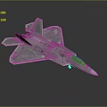 Transparent Stealth Fighter Jet Model With Yellow Cockpit And Clear Body