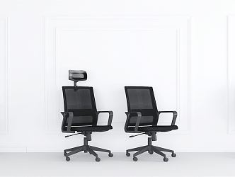 Modern Office Chair Mesh Office Chair Combination 3d model