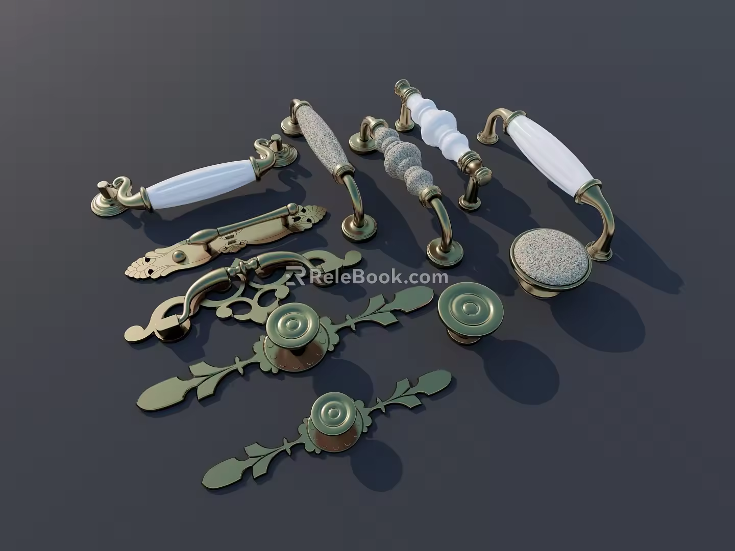 Jane O Handle Hardware Door Handle Cabinet Handle 3d model