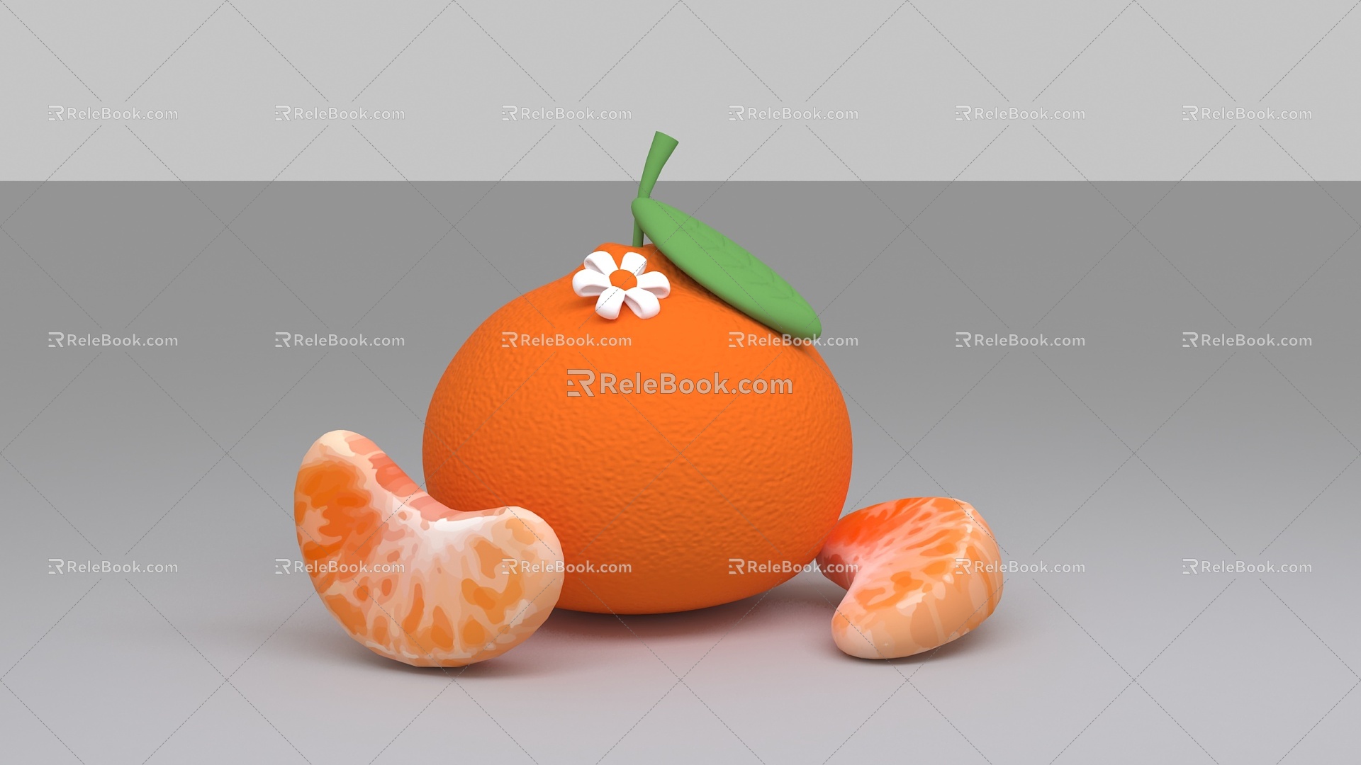 Modern Orange Orange Fruit Air Model Balloon Meichen Photo Pillow 3d model