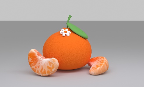 Modern Orange Fruit Air Model Balloon Meichen Photo Pillow 3d model