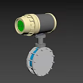 Accurate Industrial Flowmeter Device With Green Digital Display And Flange Connection