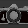 PANTHEON Vintage Film Camera With Classic Metal Body Brown Leather And Large Lens Design