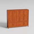 Wooden Wardrobe with Upper Cabinet Doors and Lower Drawers in Simple Classic Design