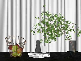 Modern ornaments combination vase plant ornaments 3d model