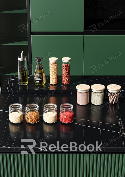 Kitchen small pieces of seasoning model