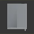 Valera Stainless Steel Sideboard Featuring Microwave Oven With Blue Control Panel Digital Buttons And Transparent Door