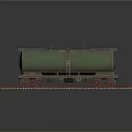 Green SC Logistics Model Tank Car With Ladder On Railway Tracks