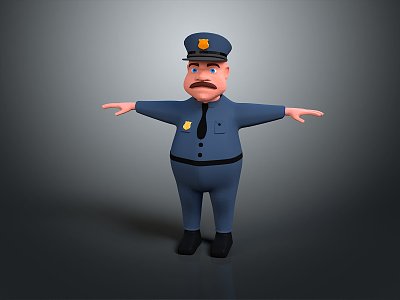 Police officers, civilian police, security, security, soldiers, soldiers, warrior figures 3d model