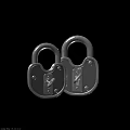 Tech Exhibition Hall Showcasing Modern Security Padlock Technology And Designs