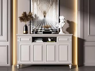 American Entrance Cabinet 3d model