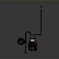 Industrial Electronic Water Pump With Metal Pipes And Control Box