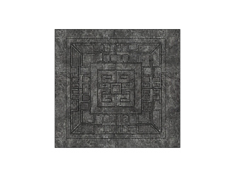 New Chinese-style Floor Tile Ground Paving 3d model