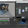 Notebook Computer Tablet Computer Game Book Portable Computer Business Book Low Face Number Low Model Simple Model Movie and TV Level Super Realism 3d model