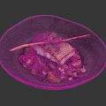 Pan-Seared Cod Fillet with Fresh Herbs Cherry Tomatoes and Greens in Dark Bowl