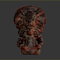 Ruins Relics Maya Ruins Maya Totem Totem Tribal Totem Ancient Ruins Ancient Cultural Relics 3d model