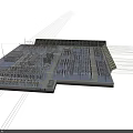 Large Scale Industrial Plant Layout With Power Transformers And Machinery Systems 3d model