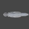 Winged Mythical Game and Movie Character With Lion Body Human Head and Feathered Details