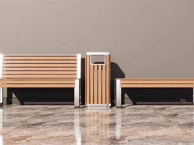 Modern Outdoor Chair Park Bench model