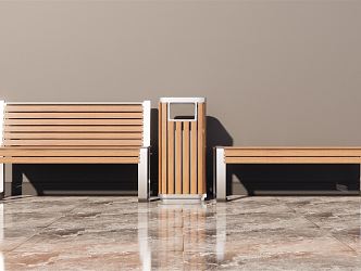 Modern Outdoor Chair Park Bench 3d model