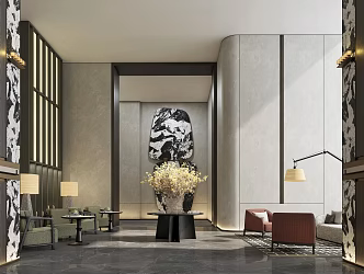 Hall 3d model