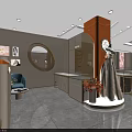Elegant Modern Jewelry Store Interior Design With Glass Display Counters And Elegant Lighting Decorative Elements