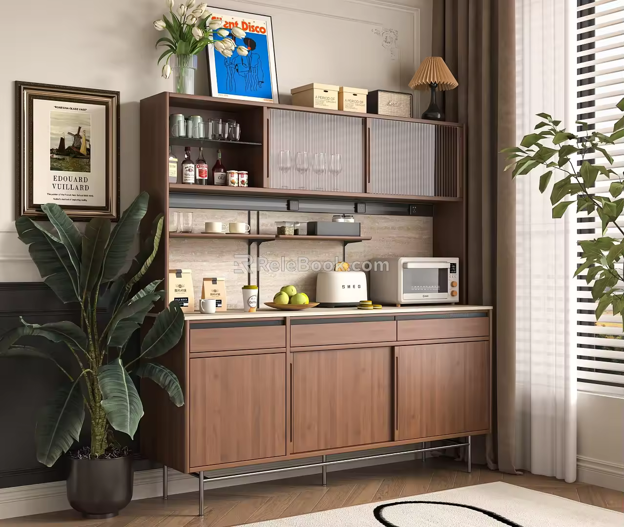 Middle Style Sideboard 3d model