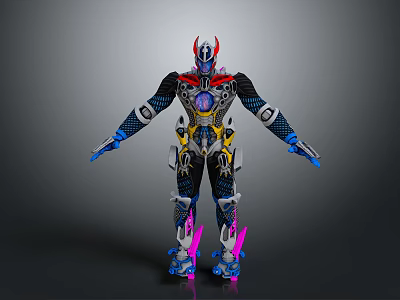 Mecha Warrior Mecha Robot Future Warrior Mecha Soldier Game Role War Machine Robot Assistant Small Robot Robot Butler 3d model