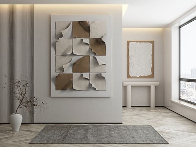 modern decorative painting 3d model