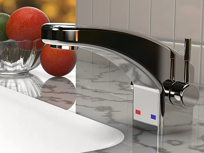 Modern faucet kitchen faucet 3d model
