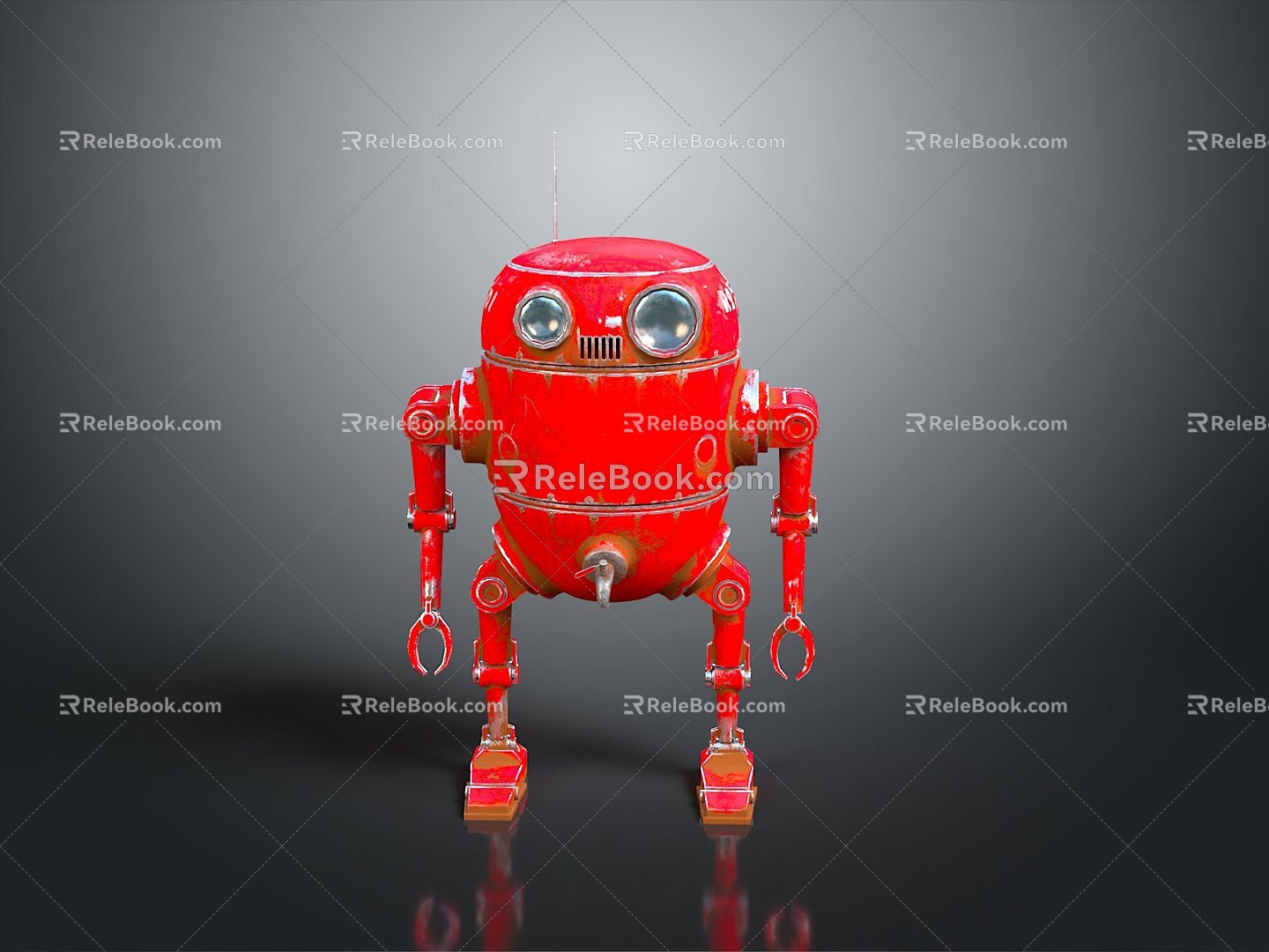 Robot Robot Assistant Small Robot Robot Butler Robot Butler Figure Game Figure 3d model