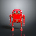 Robot Assistant Small Robot Butler Robot Butler Figure Game Figure 3d model