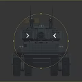 Modern Armored Military Tank With Tracked Chassis Turret Weapon System And Communication Antenna