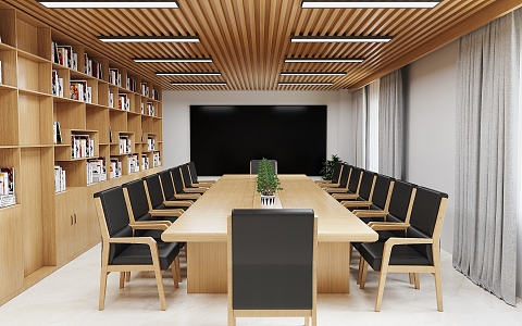 Modern Meeting Room Meeting Table and Chair 3d model