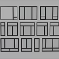Modern windows combination windows glass windows floor-to-ceiling windows balcony windows bay windows bedroom windows sliding windows casement windows doors and windows 3d model