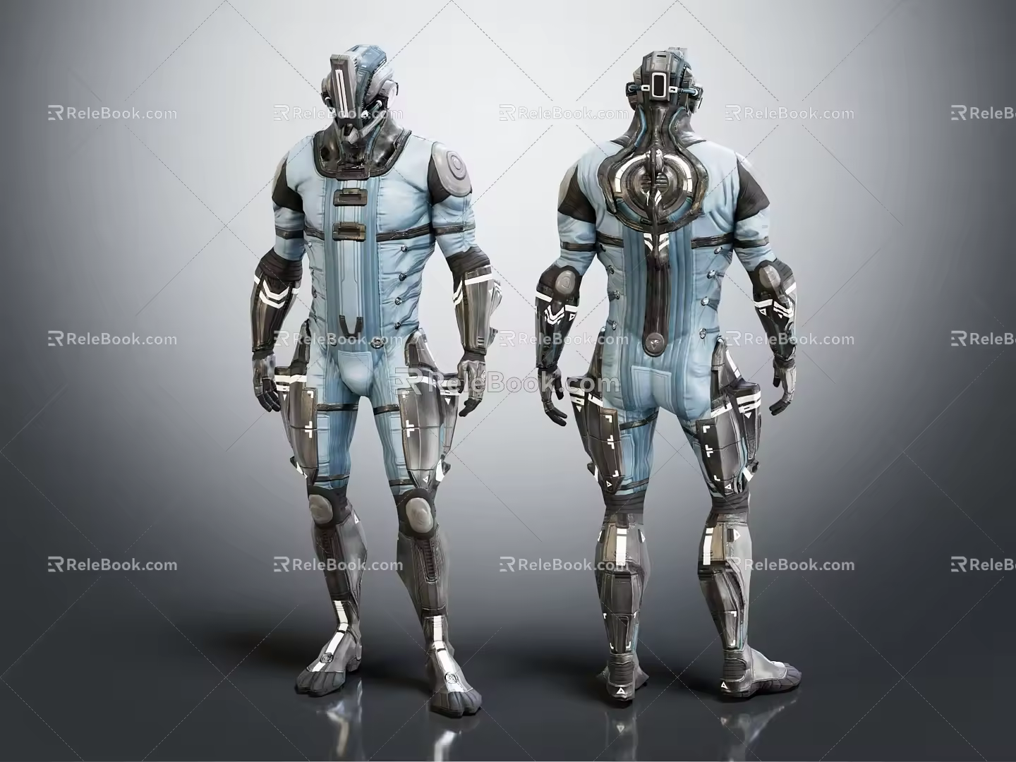 Modern Robot Robot Warrior Robocop 3d model