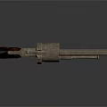 Classic Vintage Revolver With Engraved Metal Body And Wooden Grip Details