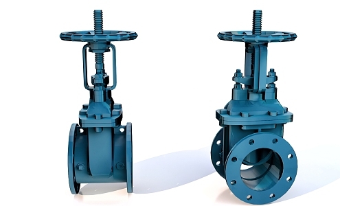 Valve butterfly valve industrial equipment 3d model