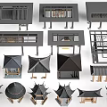 Various Landscape Pavilion Designs With Traditional And Modern Roof Structures