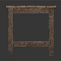 Rustic Brown Wooden Bench Furniture With Simple Design And Solid Structure