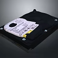 Internal Hard Drive With Black Casing White Label And Mounting Screws