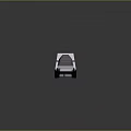 Sleek Concept Car Towing Trailer With Modern Geometric Design And Reflective Surface