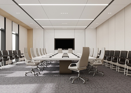 Modern Meeting Room Meeting Table and Chair 3d model